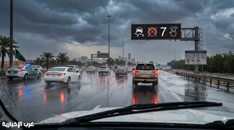 تحذير مروري عاجل: القيادة تحت الأمطار ترفع مستوى الخطورة.. وإرشادات ضرورية للسلامة