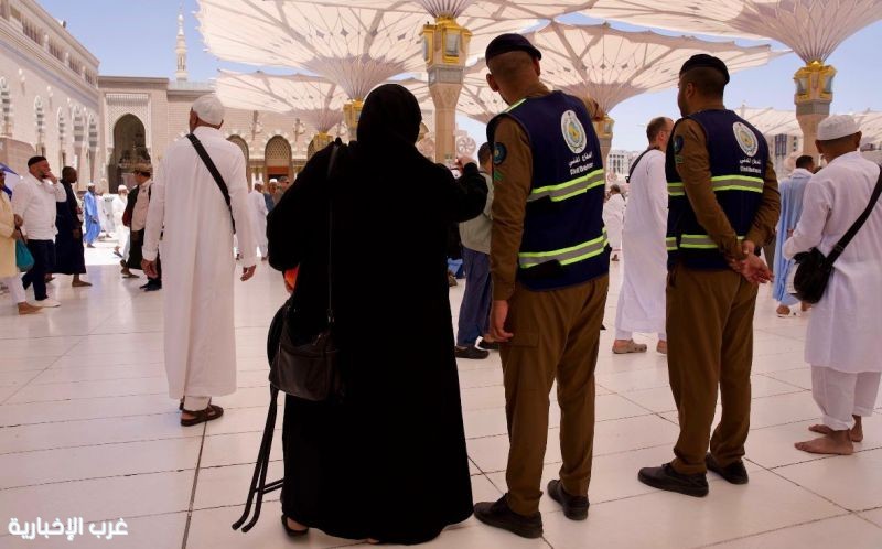 قوات الدفاع المدني بالحج تعزز أعمالها الميدانية في المسجد النبوي خلال موسم حج 1447هـ