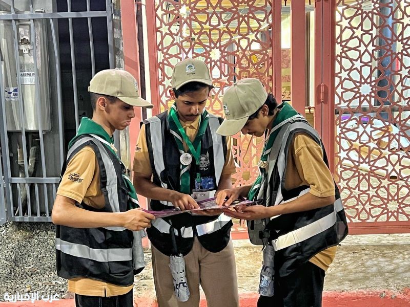 كشافة تعليم الطائف تباشر المسح الميداني في مشعر منى لخدمة ضيوف الرحمن كشافة تعليم الطائف تباشر المسح الميداني في مشعر منى لخدمة ضيوف الرحمن