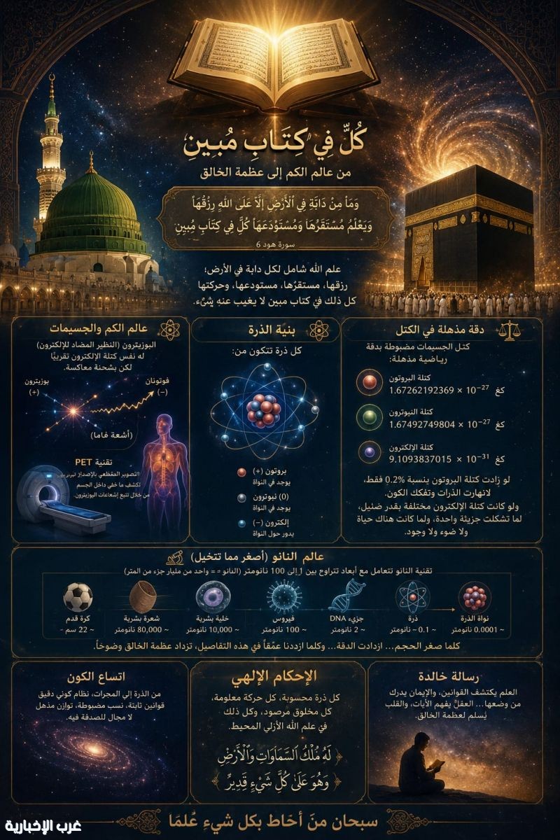 "كلٌّ في كتابٍ مبين"  من عالم الكم إلى عظمة الخالق