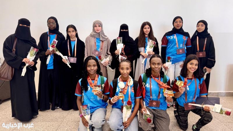 استقبال حافل لمنتخب تعليم الطائف بعد تتويجه ببطولة النخبة لألعاب القوى