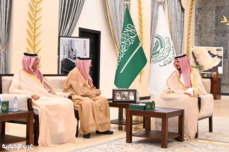 محافظ الطائف يلتقي رئيس القطاع الغربي بشركة المياه الوطنية