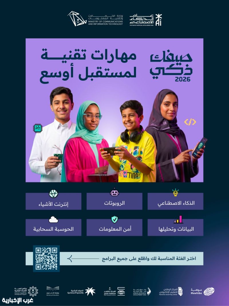 وزارة الاتصالات تطلق مبادرة "صيفك ذكي" لتنمية مهارات الكوادر الوطنية في الذكاء الاصطناعي