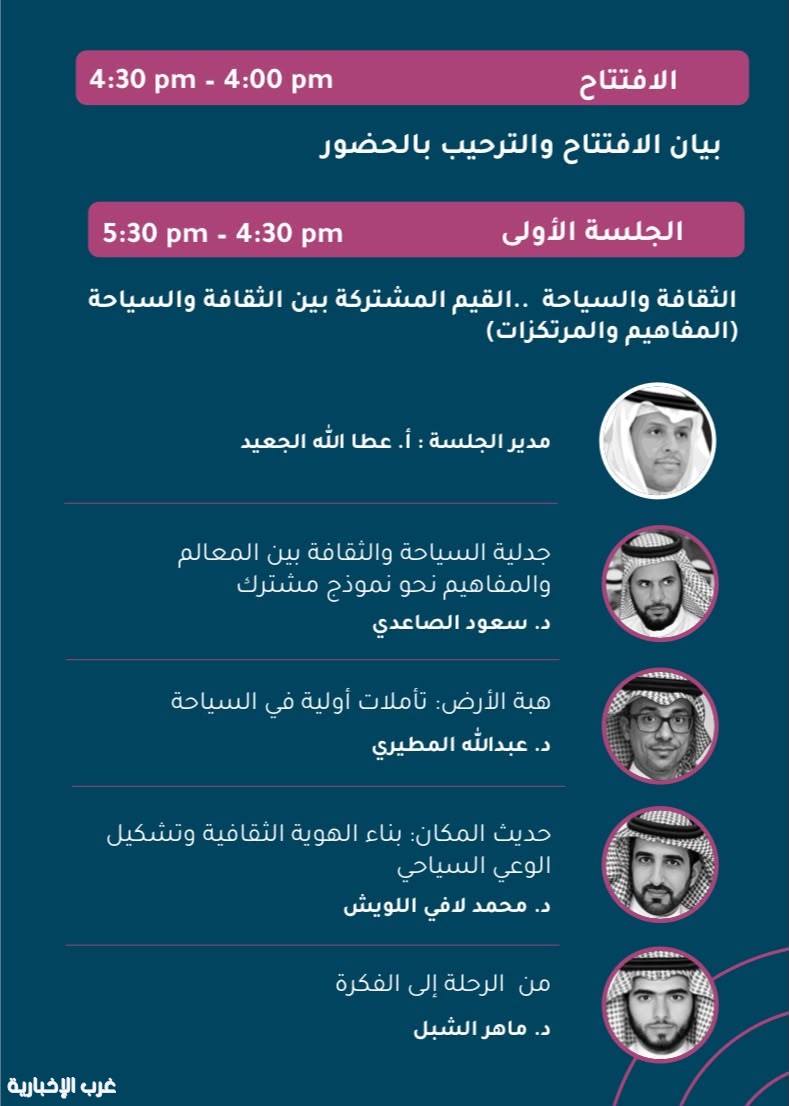 الطائف تحتضن ندوة «الثقافة والسياحة.. القيم المشتركة» بمشاركة نخبة من كبار المثقفين السعوديين