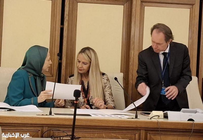مريم رجوي أمام لجنة حقوق الإنسان في مجلس الشيوخ الإيطالي مريم رجوي أمام لجنة حقوق الإنسان في مجلس الشيوخ الإيطالي