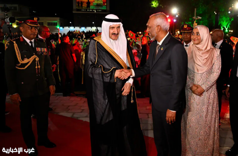 نيابةً عن ولي العهد.. الأمير منصور بن متعب يشارك في احتفال المالديف بذكرى استقلالها الـ61 نيابةً عن ولي العهد.. الأمير منصور بن متعب يشارك في احتفال المالديف بذكرى استقلالها الـ61