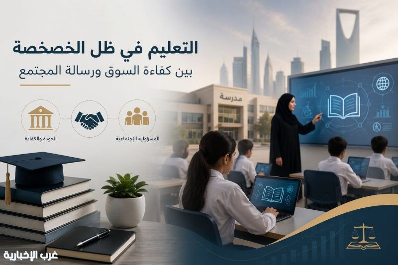 #تحت_الاضواء على غرب   :  خصخصة التعليم..  هل نستثمر في المدرسة أم في الإنسان؟