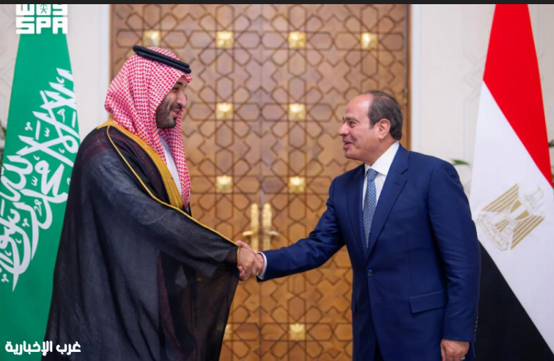 #ولى_ العهد يلتقي الرئيس المصري ويعقدان لقاءً ثنائيًا وجلسة مباحثات موسعة