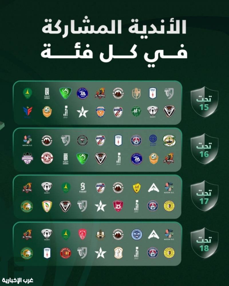 دوريات الفئات السنية للدرجة الأولى.. 12 بطاقة صعود نحو الممتاز