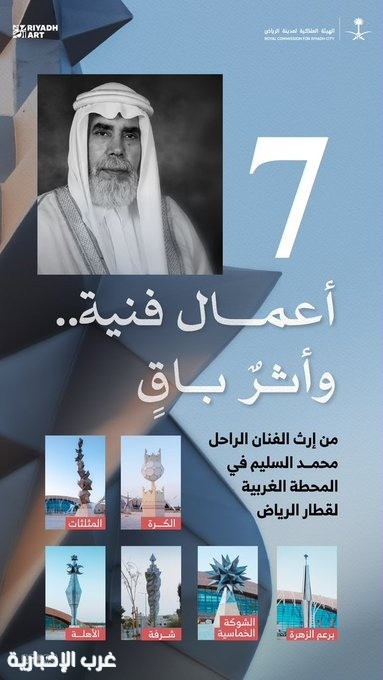 "الرياض آرت" يحتفي بإرث الفنان الراحل محمد السليم ويعيد منحوتاته إلى فضاءات الرياض "الرياض آرت" يحتفي بإرث الفنان الراحل محمد السليم ويعيد منحوتاته إلى فضاءات الرياض