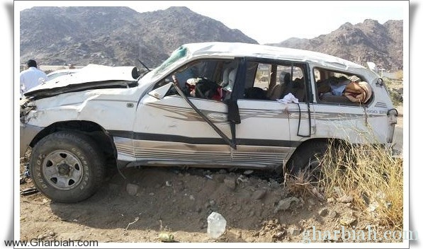 وفاة وإصابة سته اشخاص في حادث مروري طريق مكة الطائف