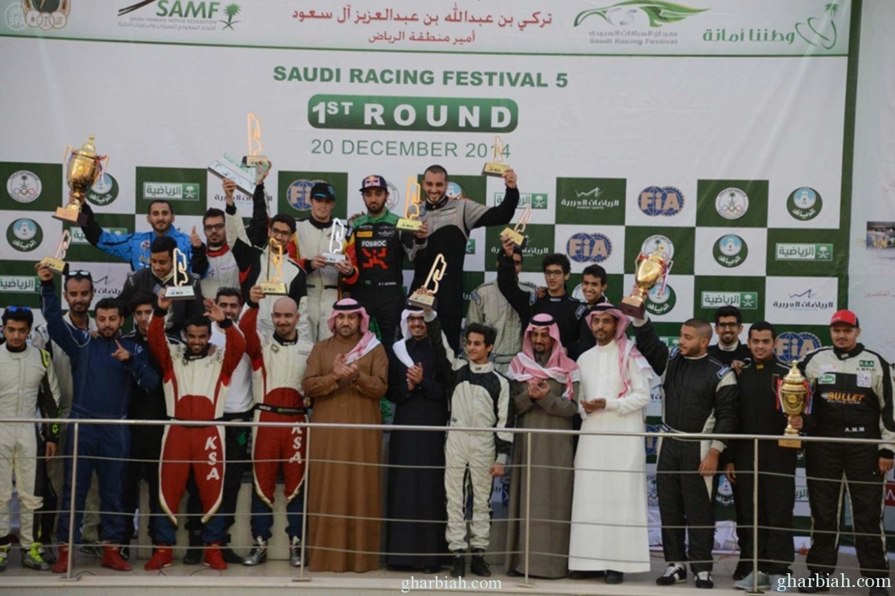  أمير منطقة الرياض يفتتح مهرجان السباقات السعودي الخامس للسيارات ويتوج الفائزين	