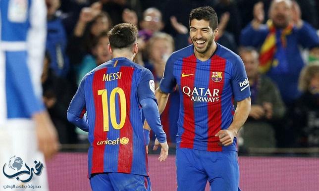 برشلونة يعلن غياب ميسي وسواريز عن حفل توزيع جوائز الفيفا