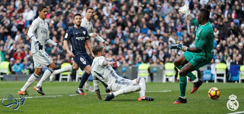 ريال مدريد يتخطى عقبة ملقا بثنائية