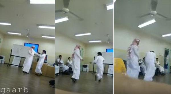 فيديو: معلم يفقد أعصابه ويعتدي على طالب بالضرب والشتم.. وتعليم جدة يوقفه
