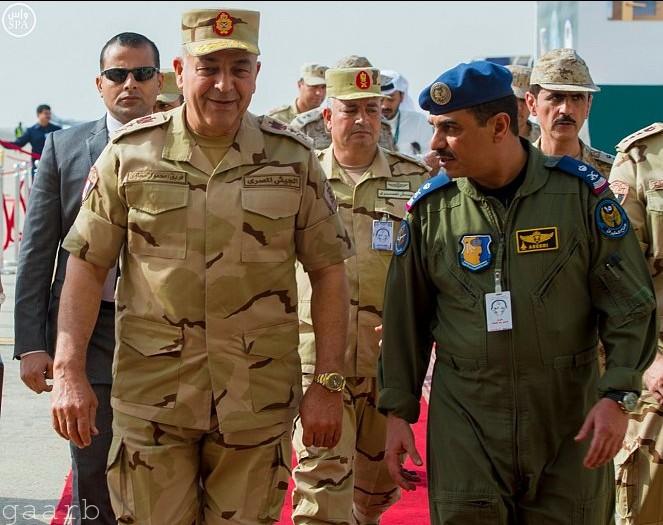 رئيس أركان حرب القوات المسلحة المصرية يصل حفر الباطن
