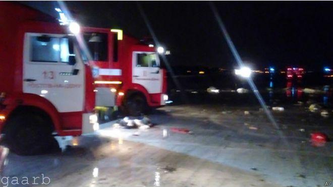 مقتل 62 شخصا في تحطم طائرة ركاب لشركة فلاي دبي جنوبي روسيا
