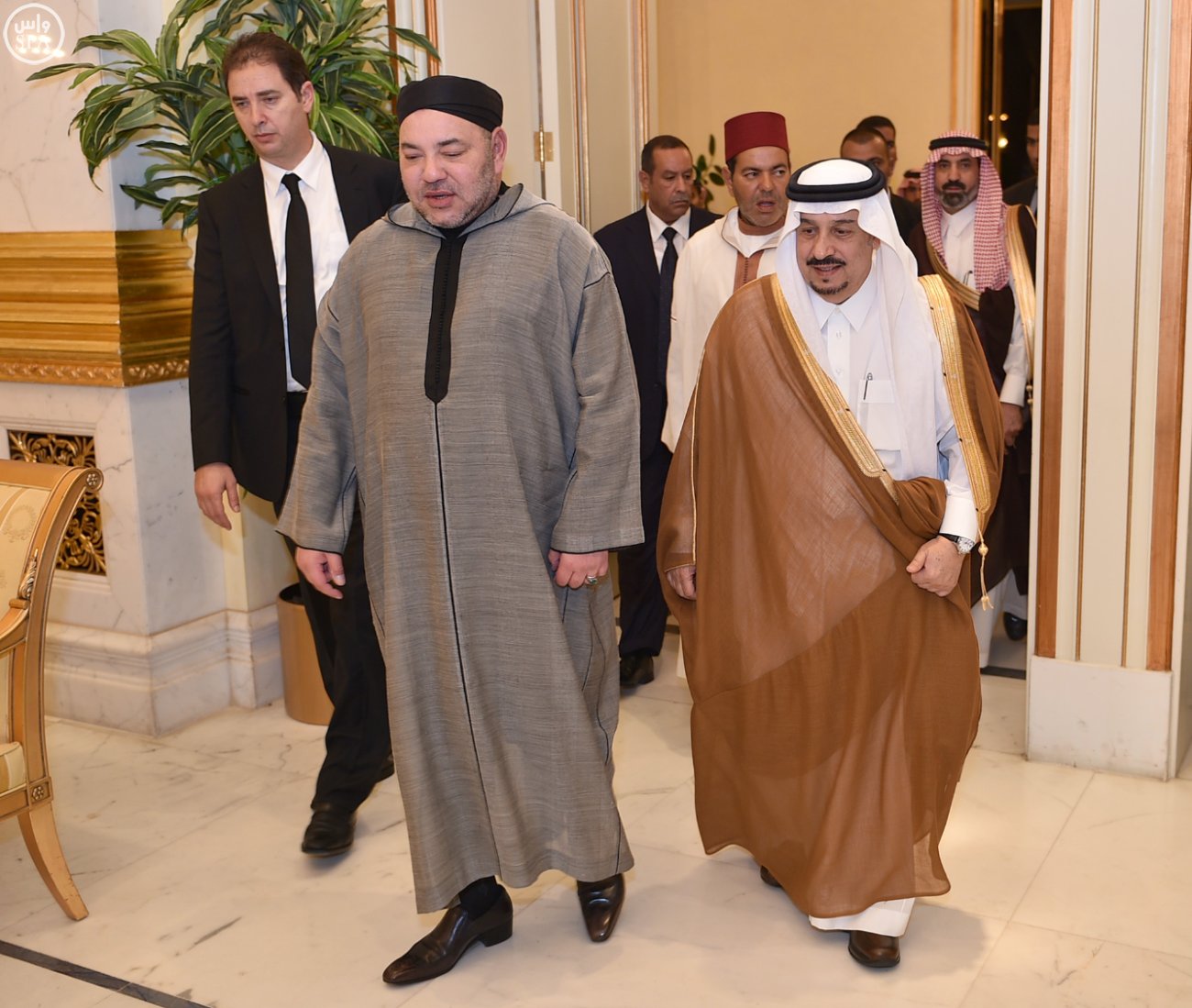 ملك المملكة المغربية يغادر الرياض