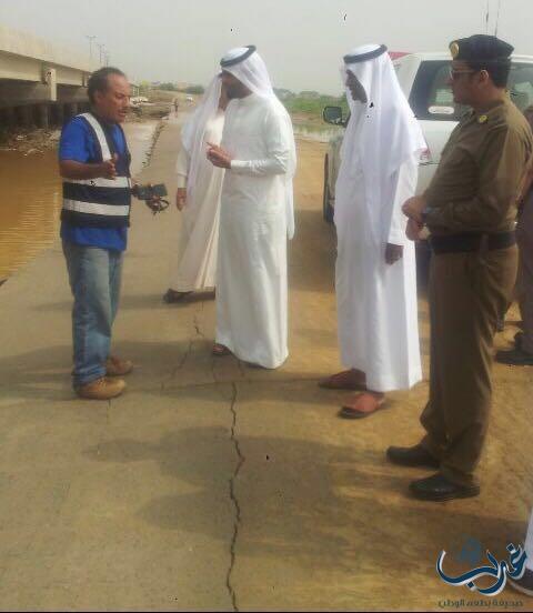 محافظ صبيا يطمئن على وضع جسر أبو القعايد بالطريق الدولي