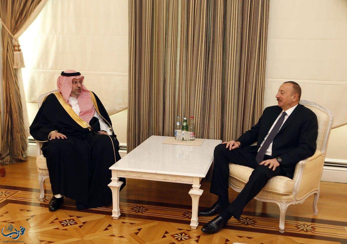 رئيس جمهورية أذربيجان يستقبل عبدالله بن مساعد
