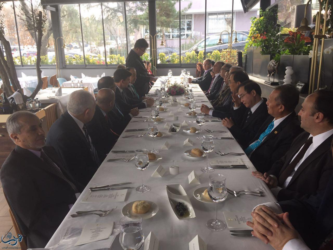 "الغامدي" يشارك في حفل توديع سفير بروناي في تركيا