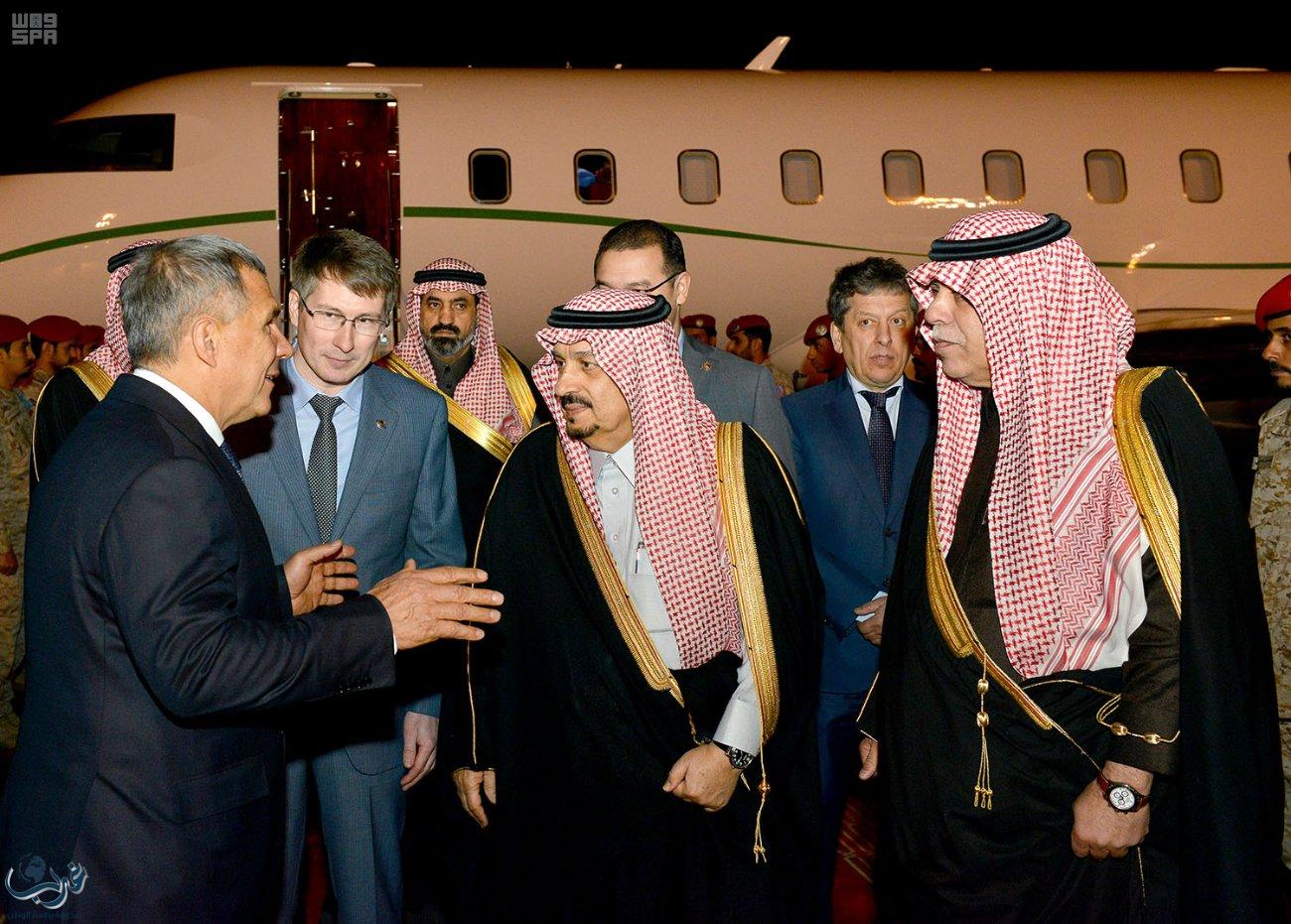 وصول رئيس جمهورية تتارستان إلى الرياض