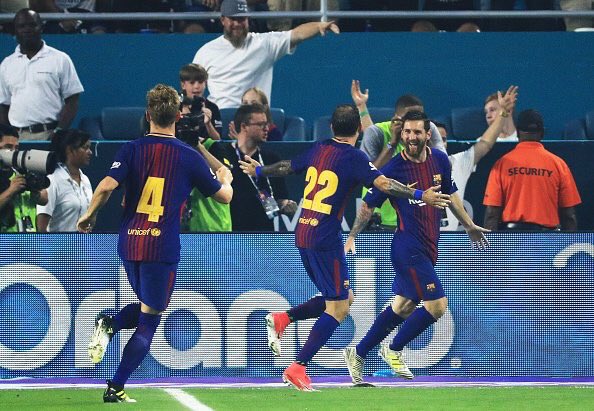 برشلونه يهزم ريال مدريد ودياً ويحقق كأس الأبطال