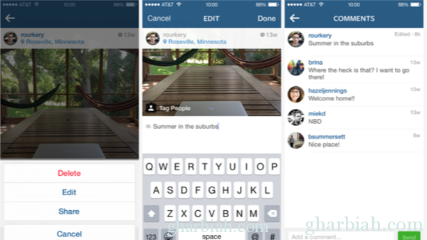   إنستاغرام : تضع تحديث جديد يتيح تعديل وصف الصور