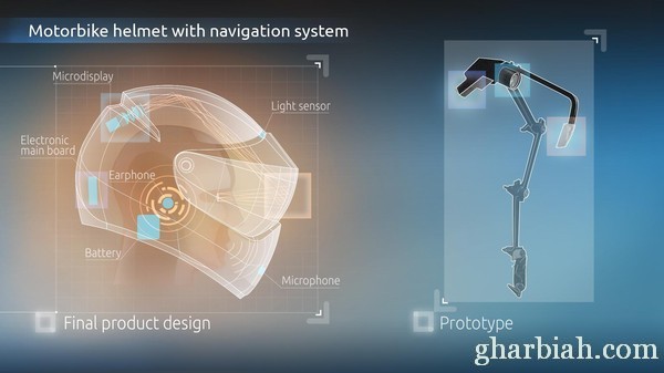 مهندسون يبتكرون : خوذةذكية بنظام "أندرويد" لراكبي الدراجات النارية