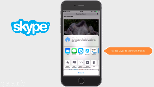 تحديث جديد لـ"سكايب" على نظام iOS