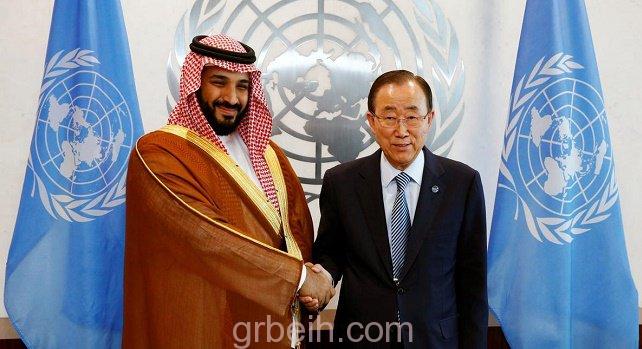 ولي ولي العهد يلتقي الأمين العام للأمم المتحدة
