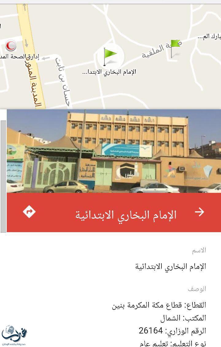 القطاعات التعليمية لتعليم مكة ضمن الخارطة المدرسية " دليل"