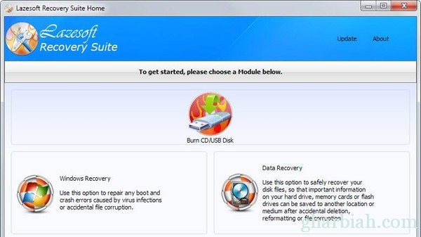 بواسطةبرنامج "Lazesoft Recovery Suite "يمكن لمستخدمي الويندوز استعادة الملفات المحذوفة