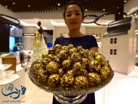 شوكولاتة بالذهب في الامارات بسعر 15 ألف درهم للكيلو
