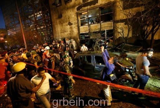 انفجار قوي قرب مصرف في بيروت