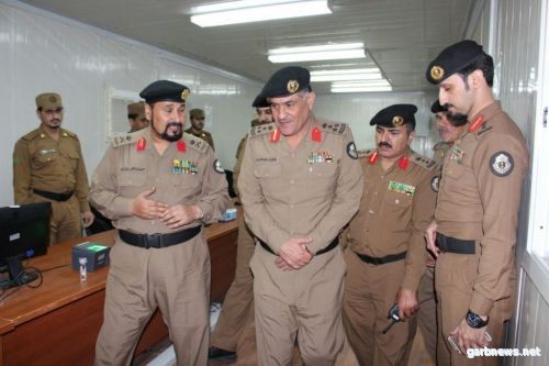 نائب قائد قوات أمن الحج يتفقد مركز البهيتة الأمني