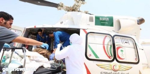 نقل حاج مريض بالطائرة من «منى» إلى مدينة الملك عبدالله الطبية بمكة