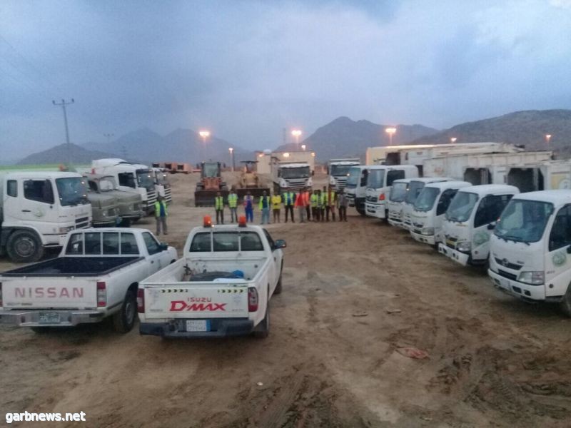 بلدية بارق تستعد لموسم الأمطار بثلاث فرق طوارئ و ١٥ آلية و معدة