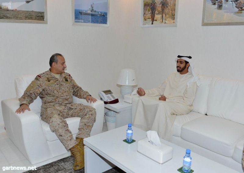قائد القوات المشتركة لعمليات إعادة الأمل يستقبل سفير دولة الإمارات لدى المملكة