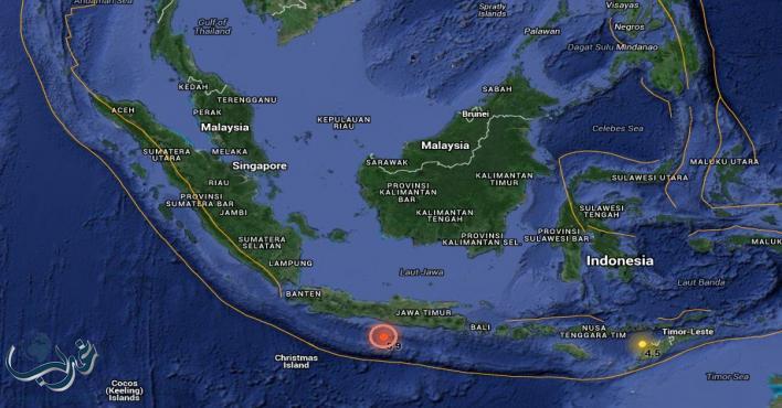 زلزال بقوة 6.6 درجات يضرب إقليم جاوة الإندونيسي