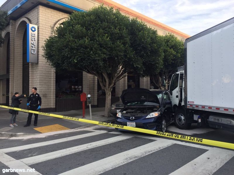 إصابة 7 في سان فرانسيسكو إثر اصطدام شاحنة بمشاة وسيارة
