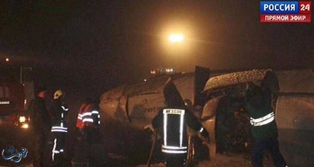 إصابة 23 شخصا في تحطم طائرة عسكرية روسية بسيبيريا