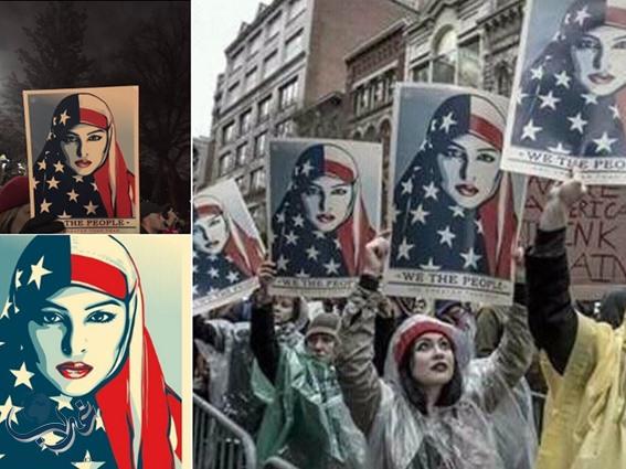 الحجاب الأمريكي يحرج ترامب.. تضامن غير مسبوق مع المسلمين