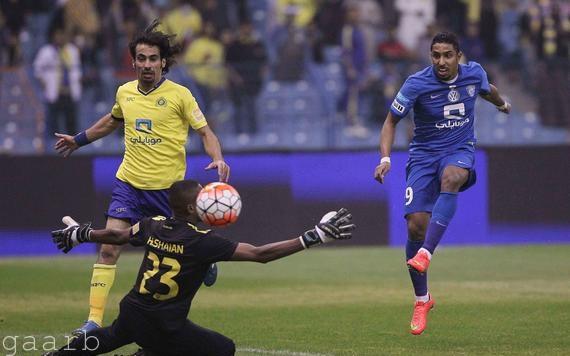 الهلال يتفوق في مباراة الديربي على النصر بنتيجة 2 / 1