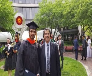 رجل الأعمال خالد كمال يحتفي بتخرج ابنه من جامعة رويشيستر الأمريكية