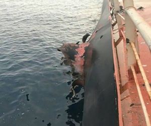 القوات البحرية الأوروبية: سفينة تجارية محملة بالقمح أصيبت بصاروخ قبالة السواحل اليمنية