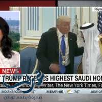 بالفيديو" شاهد كيف تابعت القنوات الأمريكية زيارة ترامب للسعودية