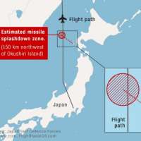 طائرة فرنسية تفلت بفارق دقائق من صاروخ كوريا الشمالية