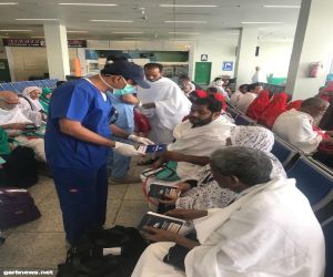 خدمات وقائية وعلاجية للحجاج بمركز المراقبة الصحية بمطار الملك عبدالعزيز الدولي بجدة