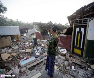 إرتفاع أعداد قتلى زلزال جزيرة لومبوك الاندونيسية إلى 387شخصًا